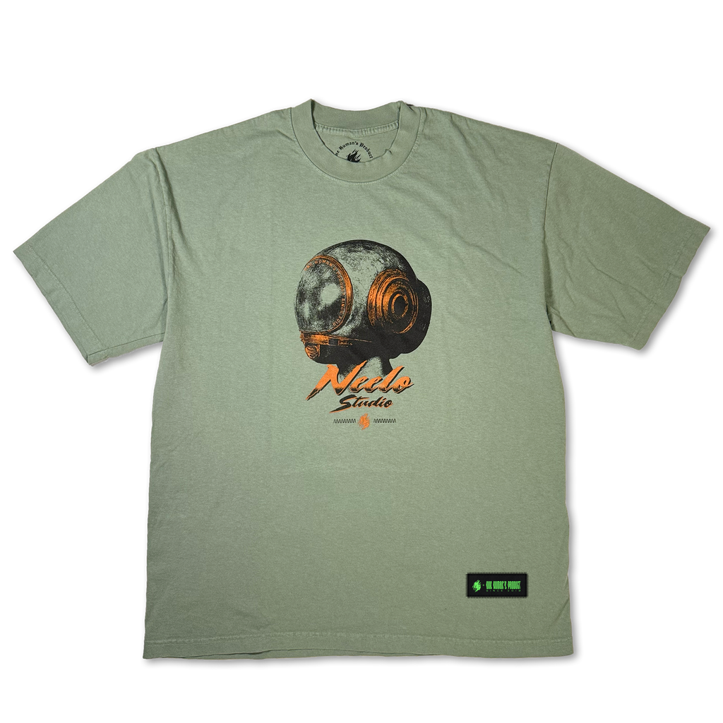 Diver Helmet Tshirt Atlantic Green