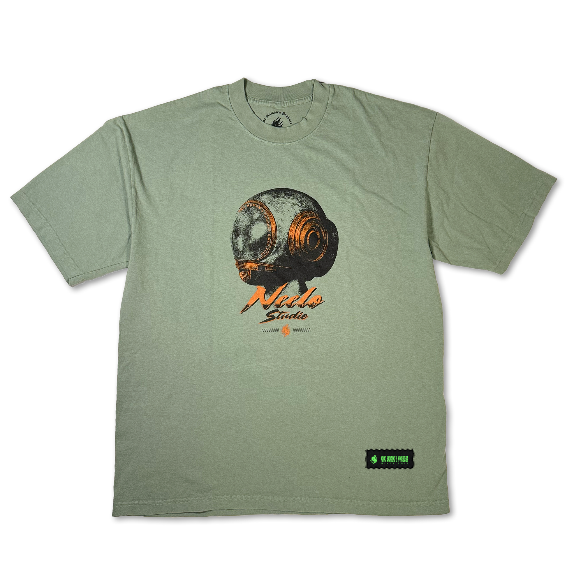 Diver Helmet Tshirt Atlantic Green