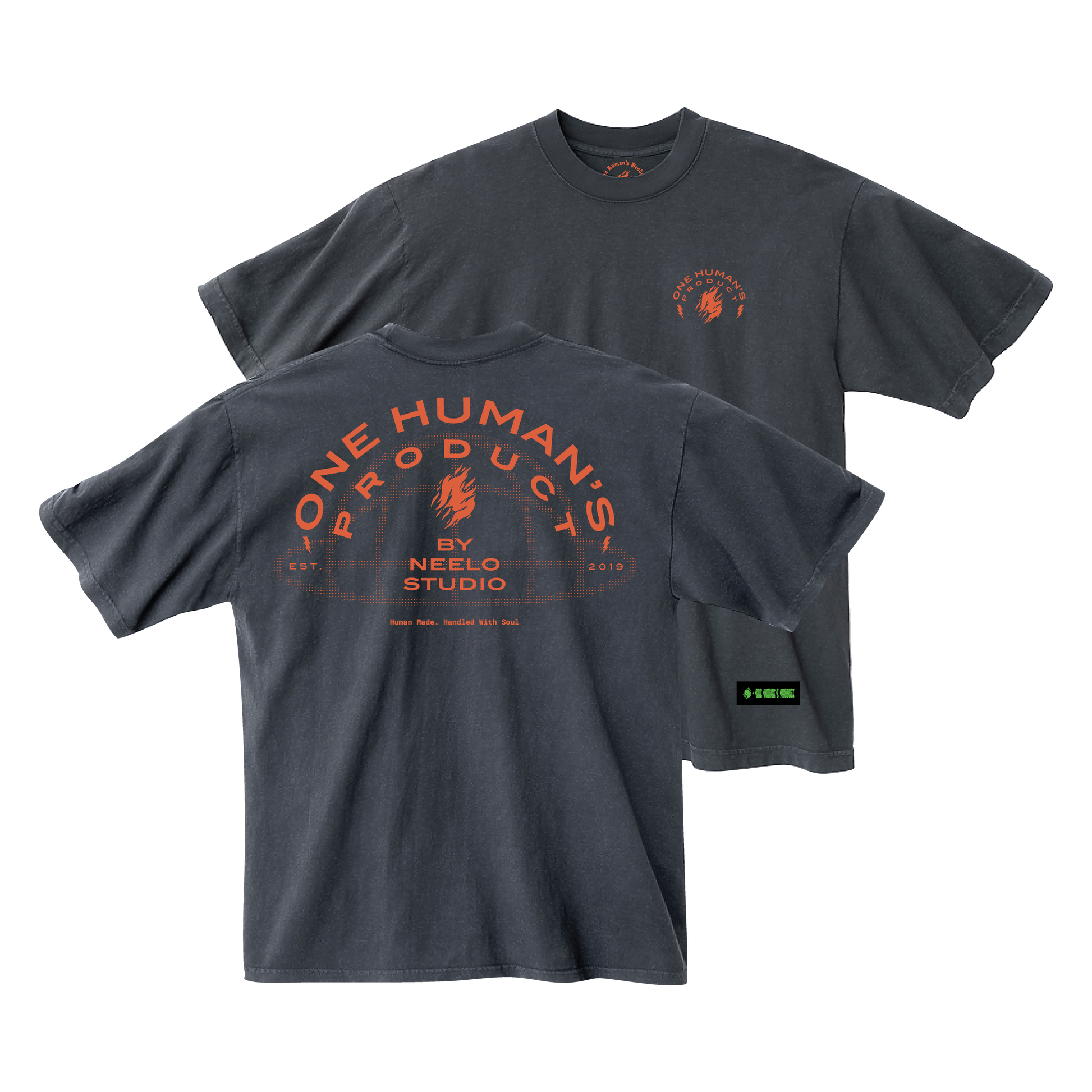 Dolphin Blue - Orange Logo